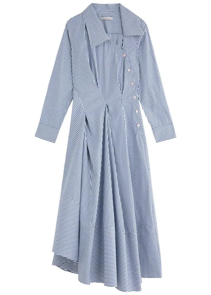 PALMER//HARDING Hold Close cotton-poplin midi shirt dress 1