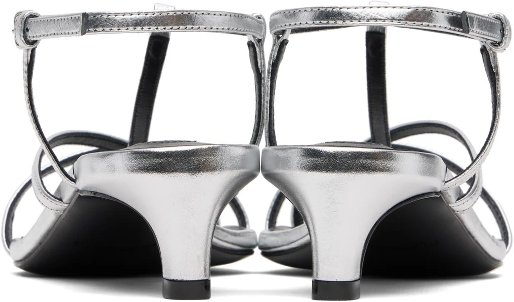 Jil Sander Silver Cage Low Heels 2