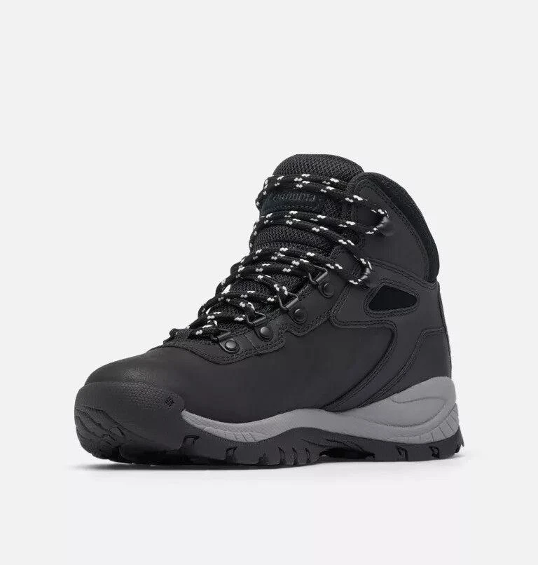 Columbia Newton Ridge Plus Women 10.5 Black Chalk Waterproof Hiking Boots Rock50 2