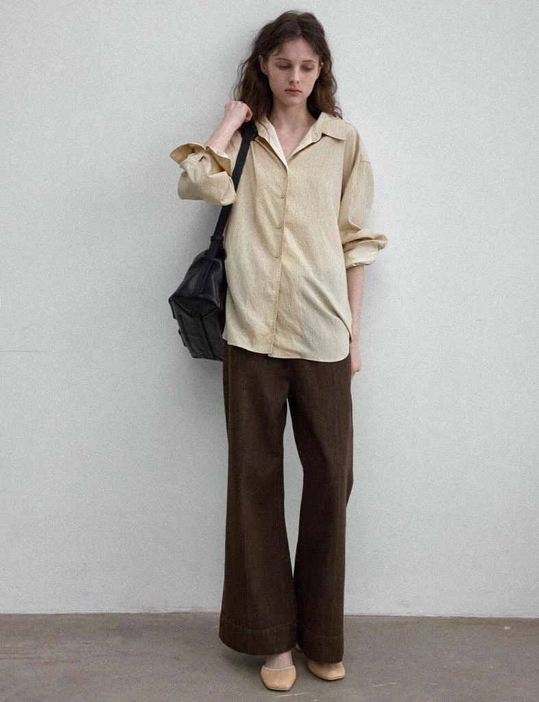 Pixie Market Beige Striped Shirt -PREORDER 8