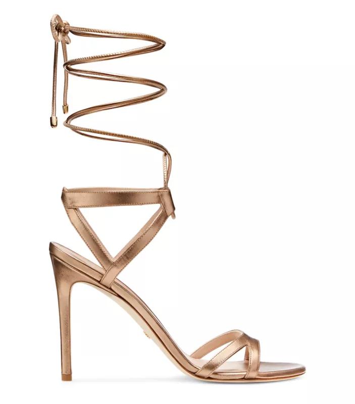 Stuart Weitzman SOIREE 100 LACE-UP SANDAL