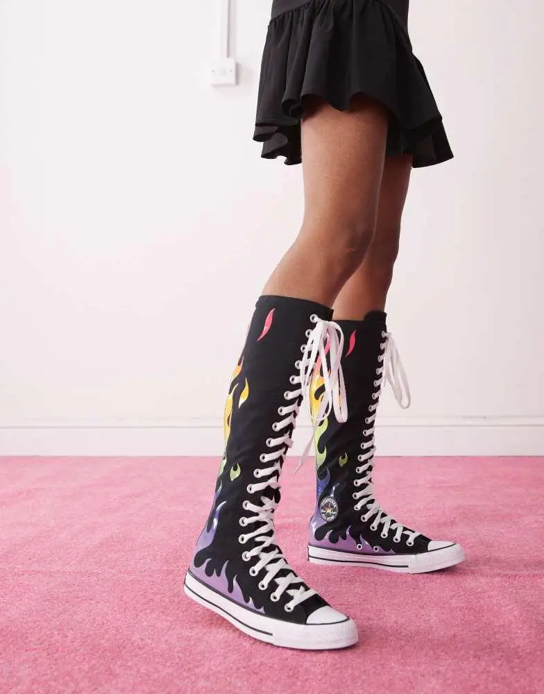 New Converse Chuck Taylor All Star Knee High Pride Mens Size 10.5 Shoes Wms 12.5 Converse Chuck Taylor All Star Pride Mesh High Top Sneakers  main image 3