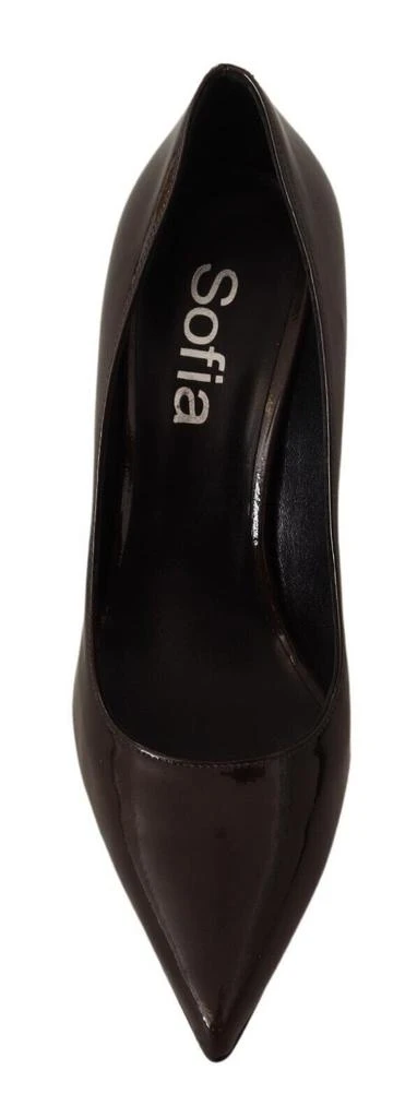 Sofia Sofia Elegant Brown Leather Heels Pumps 4