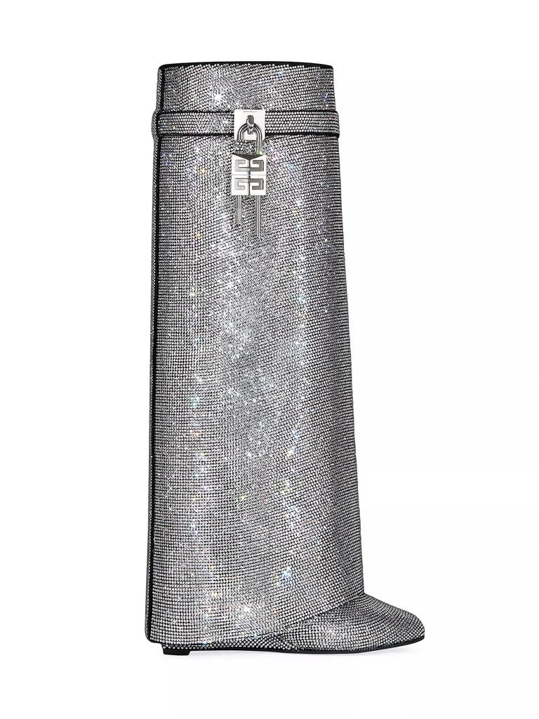 Givenchy Shark Lock Boots Wide Fit In Strass 1