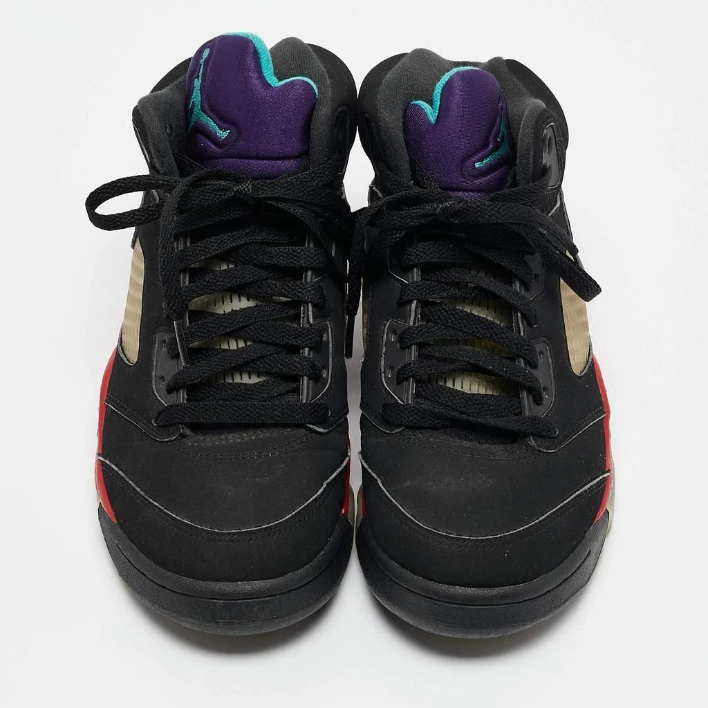 Jordan Jordan Black Nubuck Leather Air Jordan 5 Retro Supreme High Top Sneakers Size 40 3