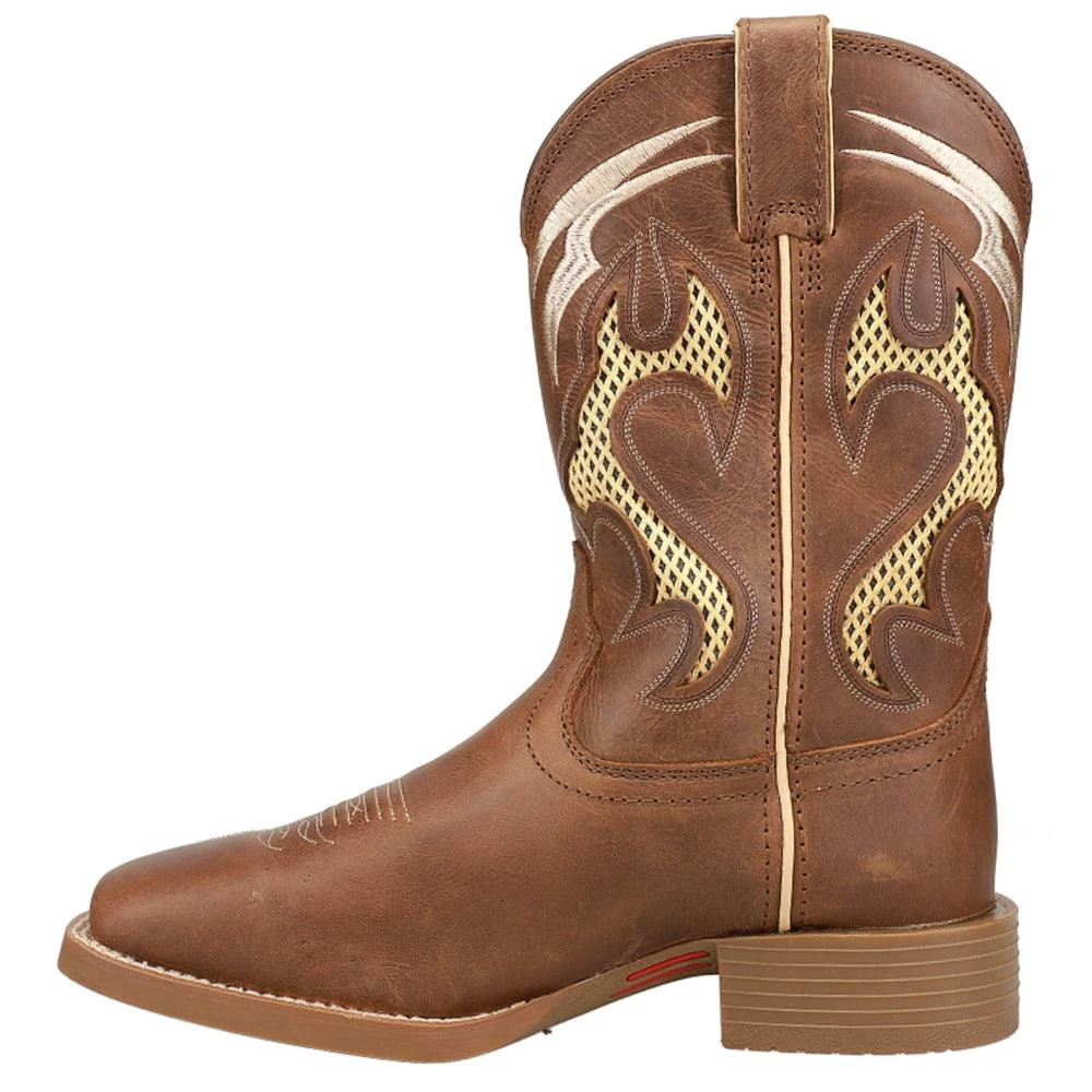 Justin Boots Octane Mesh Inlay Square Toe Cowboy Boots 3