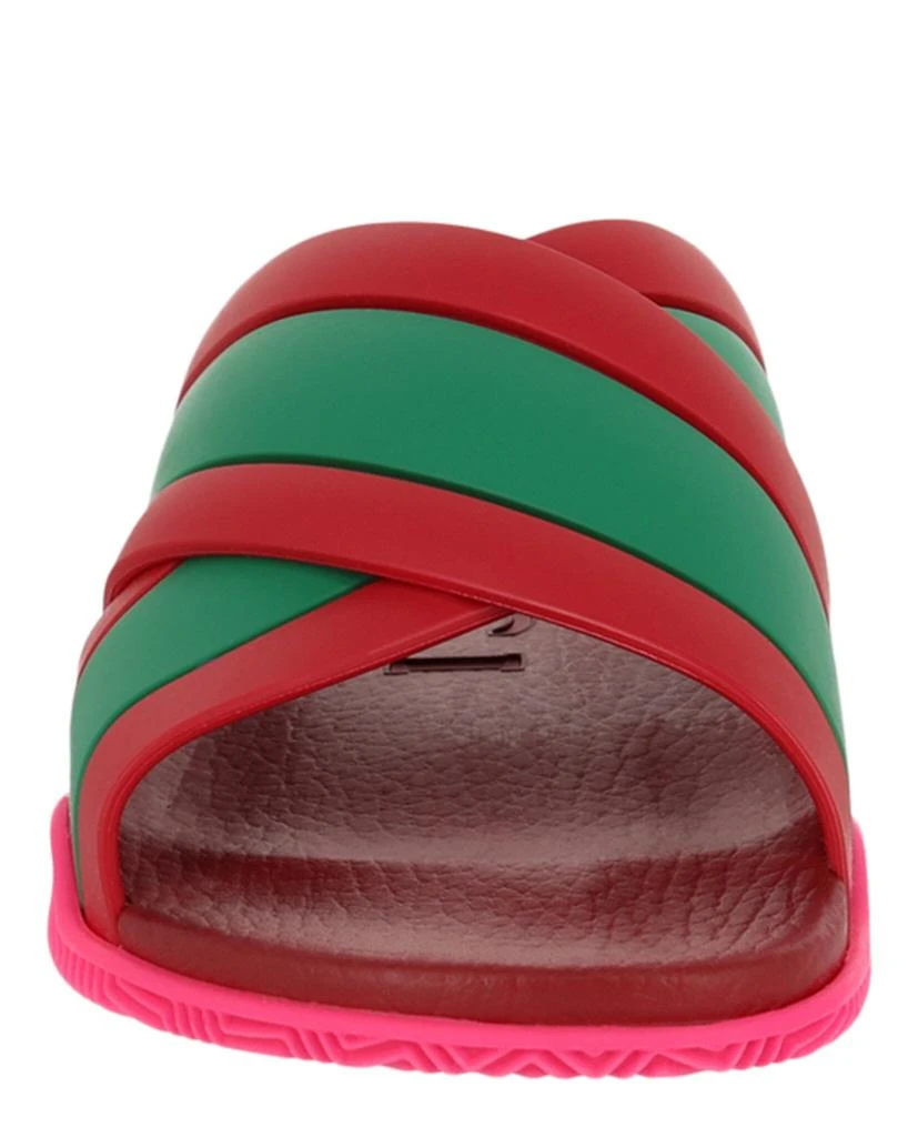Gucci Rubber Web Striped Sandals 4