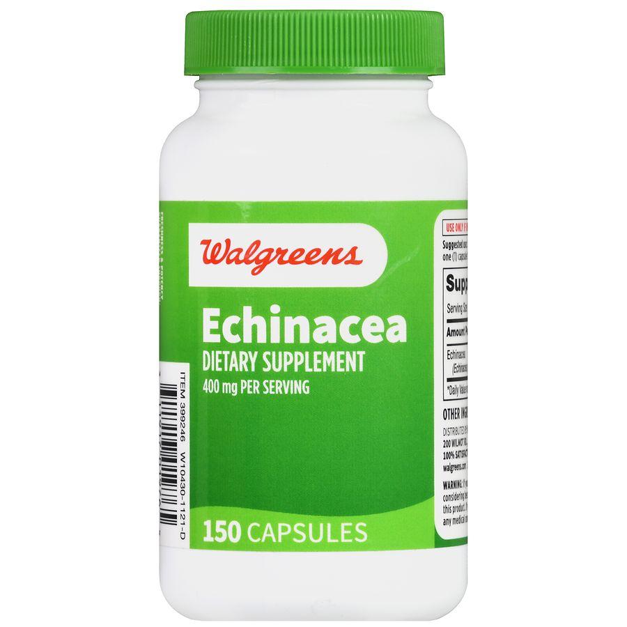 Walgreens Echinacea 400 mg Capsules