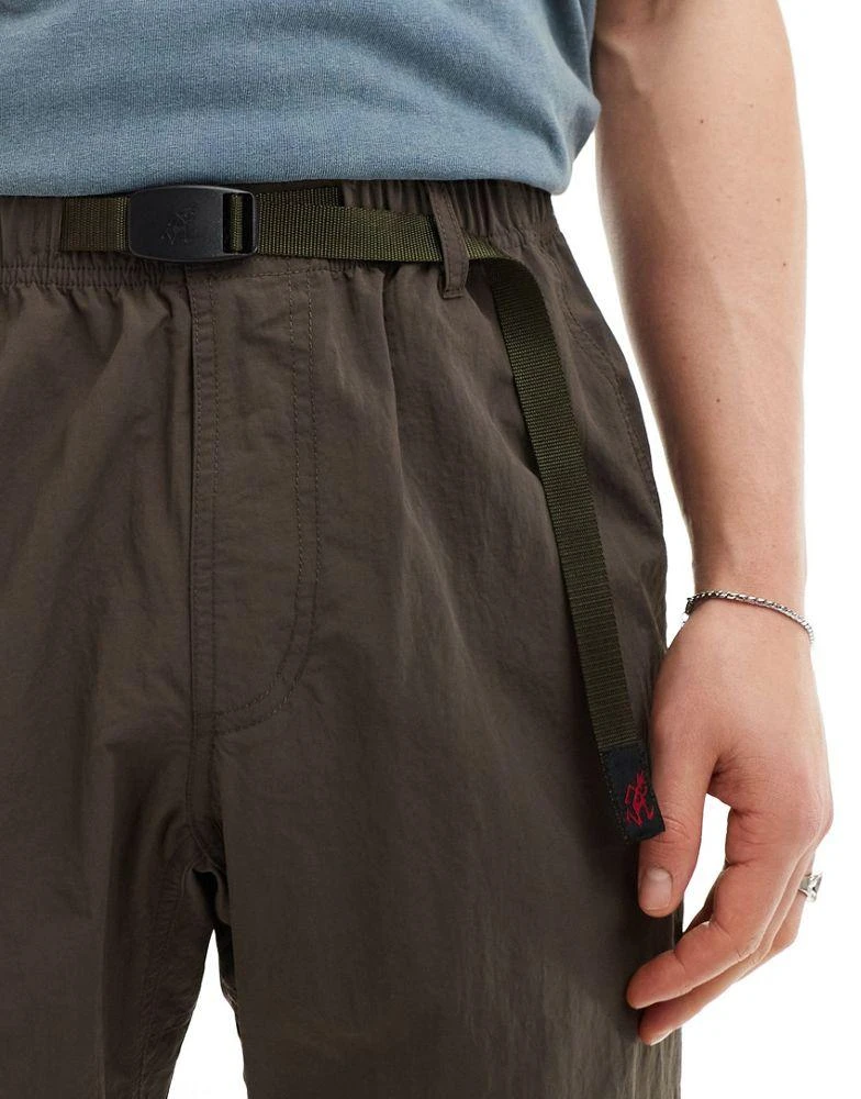 Gramicci Gramicci nylon track pant in brown 5