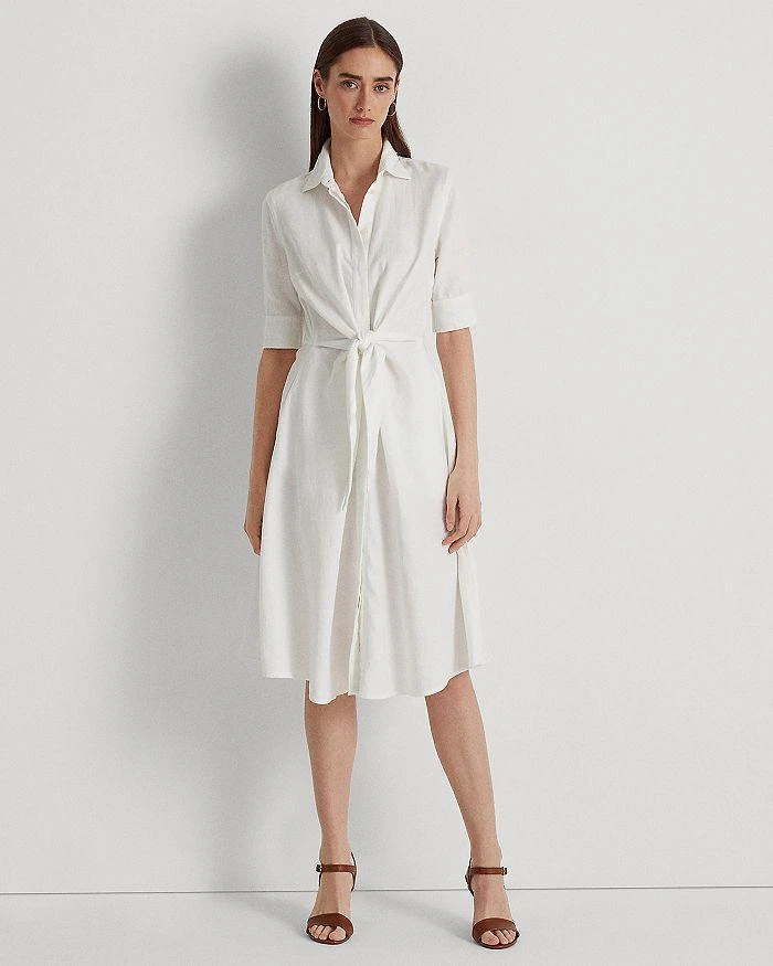 Lauren Ralph Lauren Tie Front Shirt Dress 1