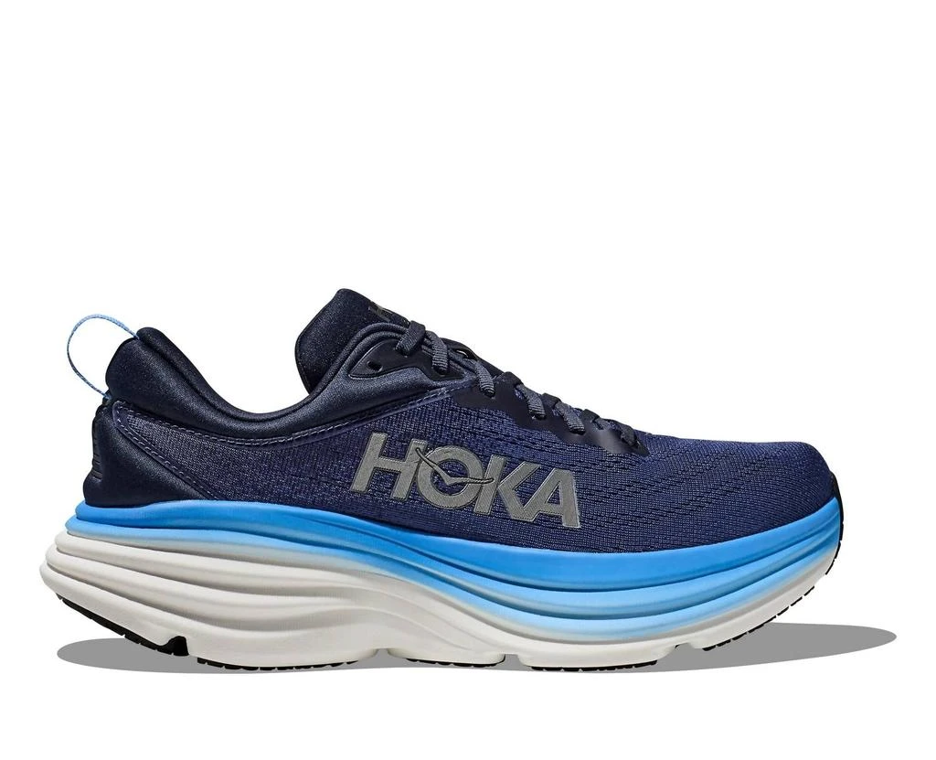 Hoka One One Men's Bondi 8 Running Shoes In Outer Space/all Aboard 1