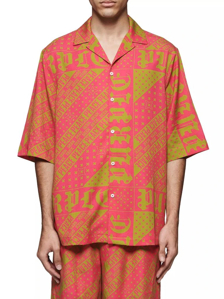 Purple Brand Seek Peace Camp Shirt 1