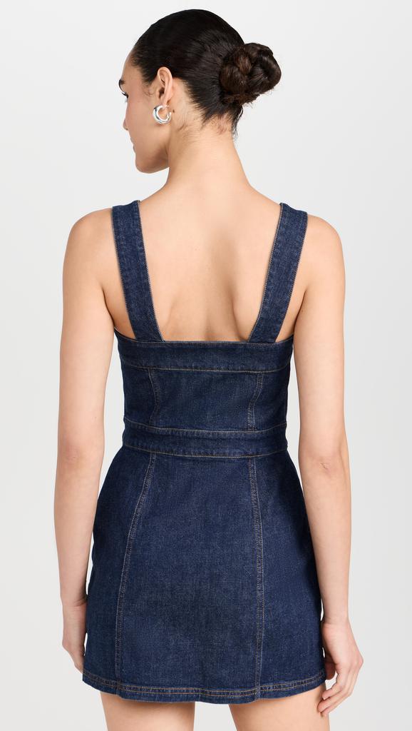 Amanda Uprichard Gage Dress In Denim