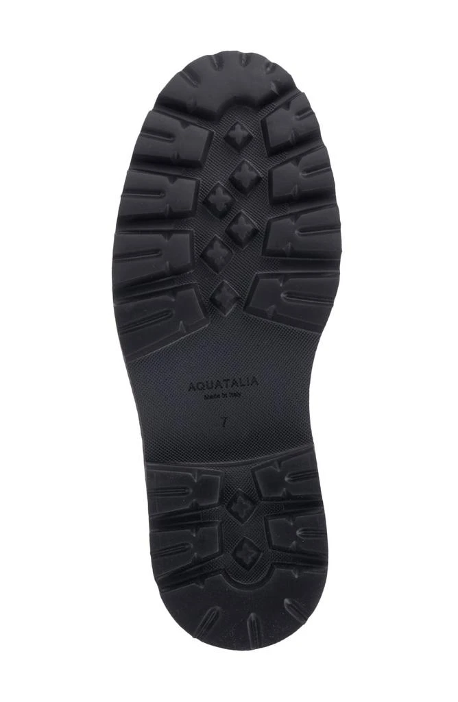 Aquatalia Silvana Croc Embossed Water Repellent Combat Boot 5