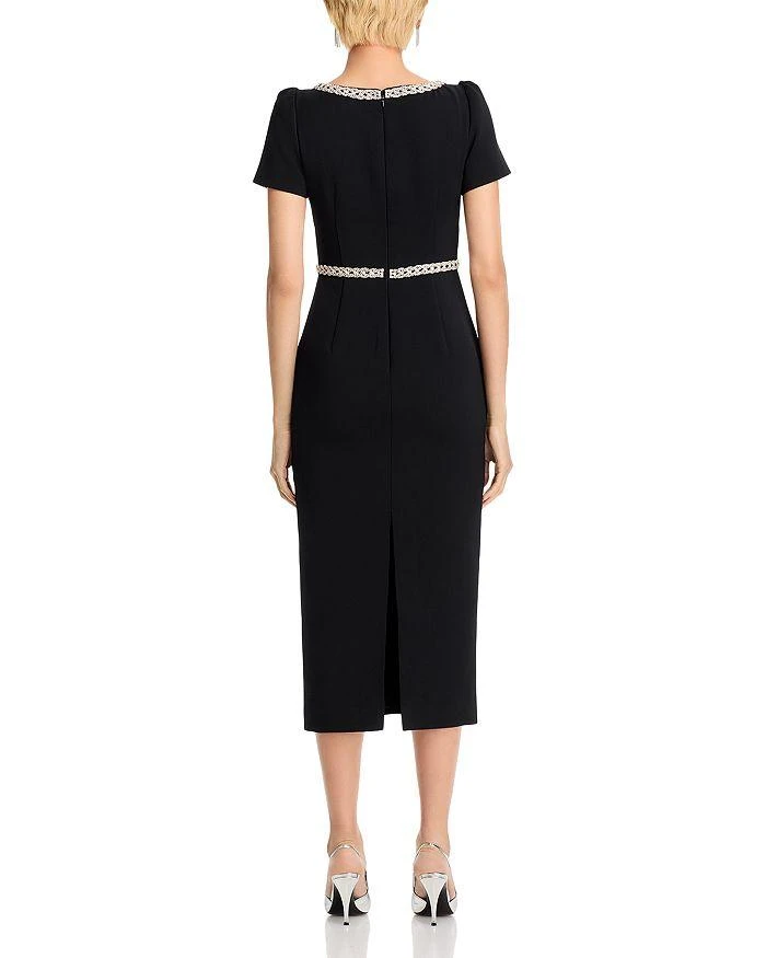 Self Portrait Crepe Diamante Midi Dress 4