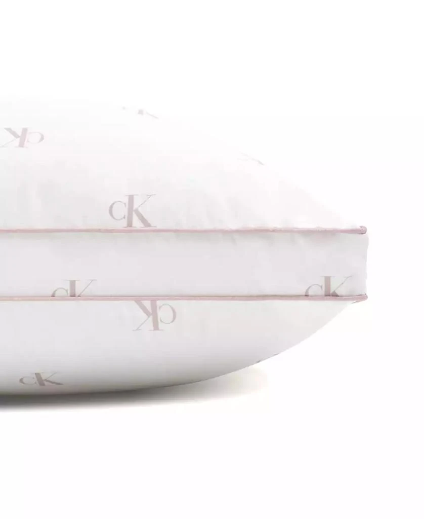 Calvin Klein Monogram Logo Density Collection Cotton Pillow, Standard/Queen 4