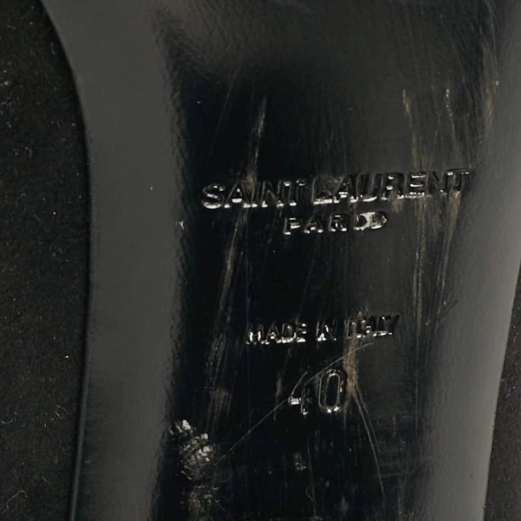 Yves Saint Laurent Saint Laurent Black Suede Ankle Wrap Sandals Size 40 8