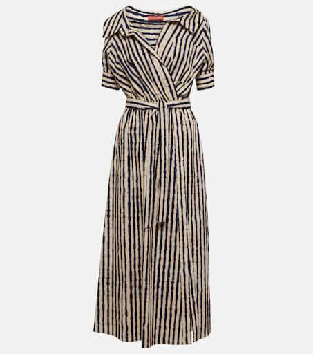 Altuzarra Lydia off-shoulder cotton-blend midi dress