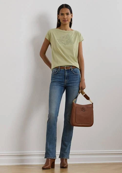 Ralph Lauren Ralph Lauren Petite Embroidered Jersey T Shirt 4