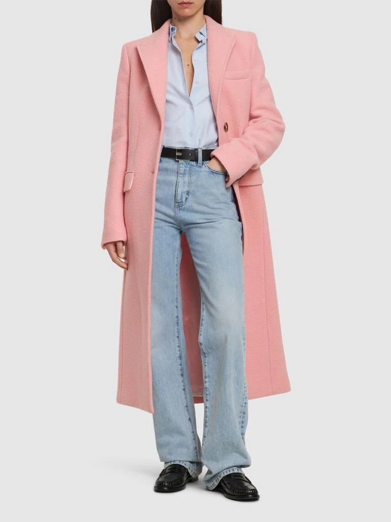 MSGM Wool Felt Single Breast Long Coat 1