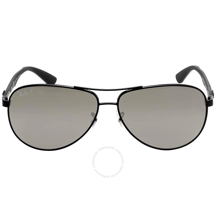 Ray Ban Polarized Grey Mirror Aviator Men's Sunglasses RB8313 002/K7 61 1