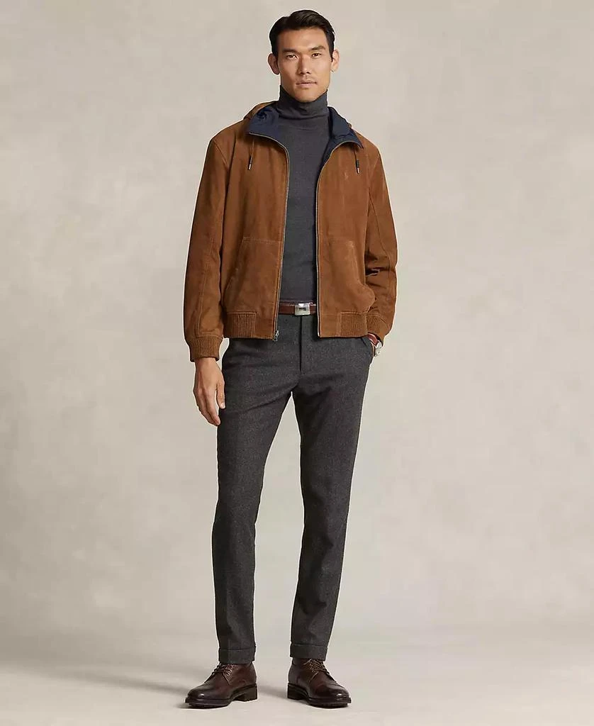 Ralph Lauren Men's Reversible Suede-Taffeta Hooded Jacket 4
