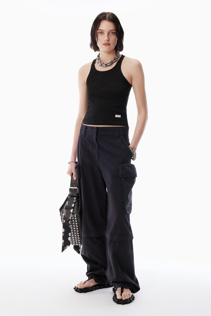 Alexander Wang Black Oversized Cargo Pants