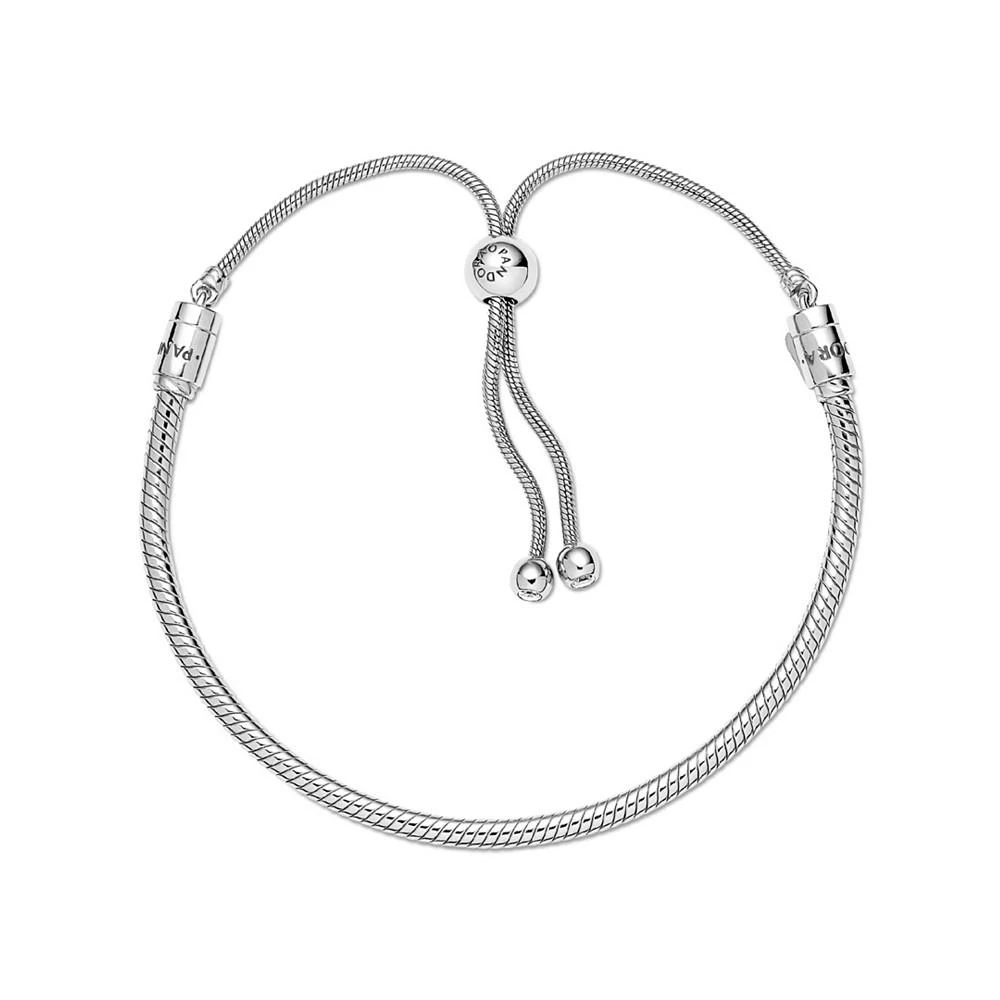 Pandora Moments Cubic Zirconia Snake Chain Slider Bracelet 3