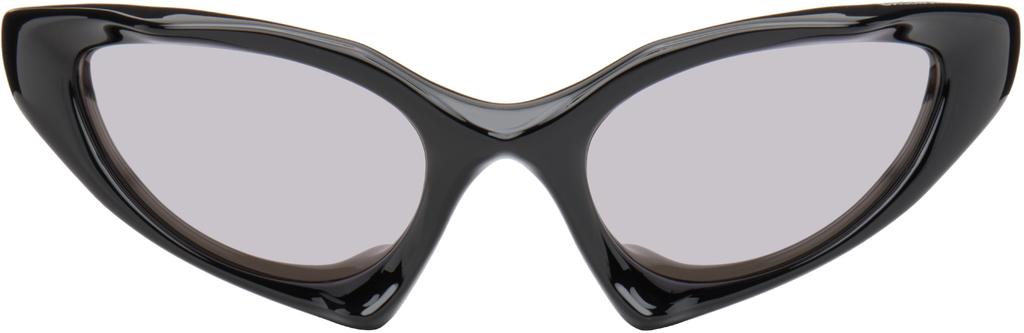 Balenciaga Black Runner Cat Sunglasses - Accessories