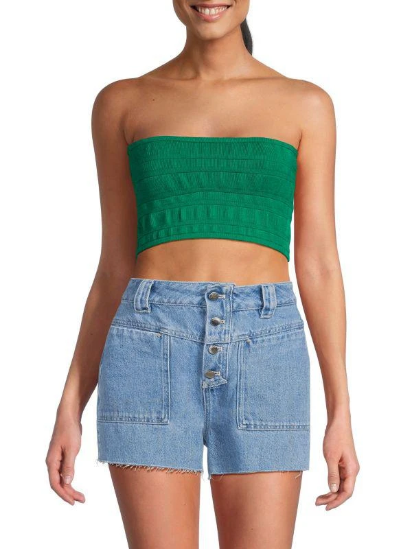 ba&sh Tehani Bandeau Crop Top 1