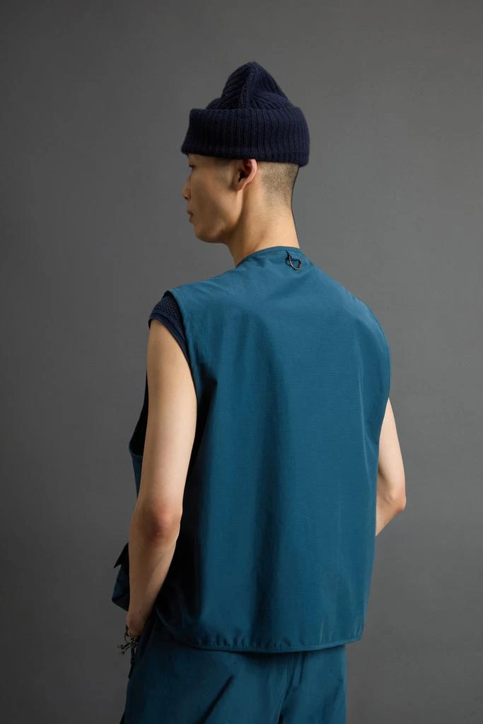 Woolrich Fishing Vest in Cotton- and Nylon-Blend Olmetex Ripstop by Todd Snyder - Unisex - Blue 3