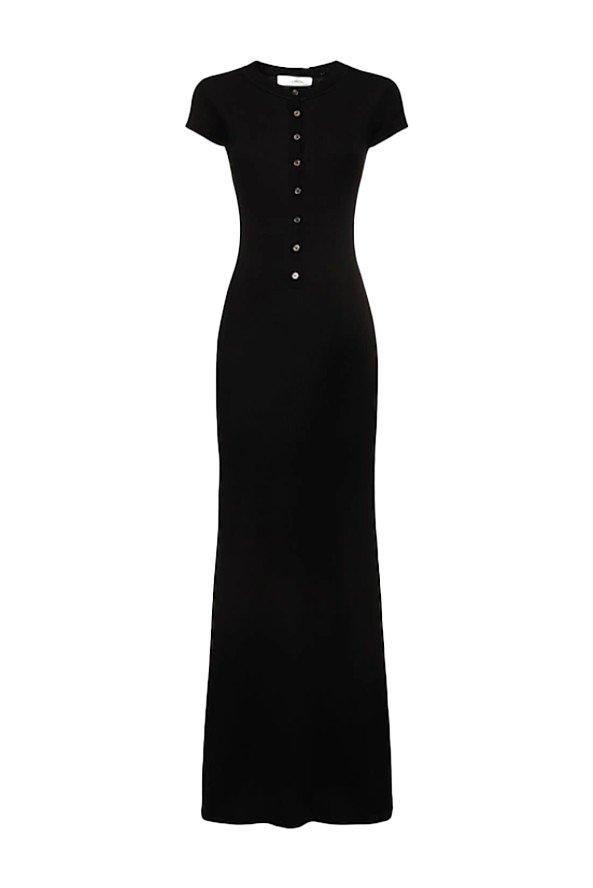 Aya Muse Aya Muse Knitted Short-Sleeved Maxi Dress