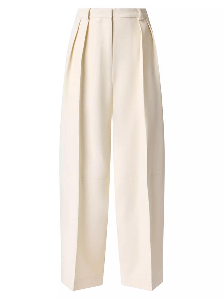 Altuzarra Dash Pleated Crepe Tapered Pants