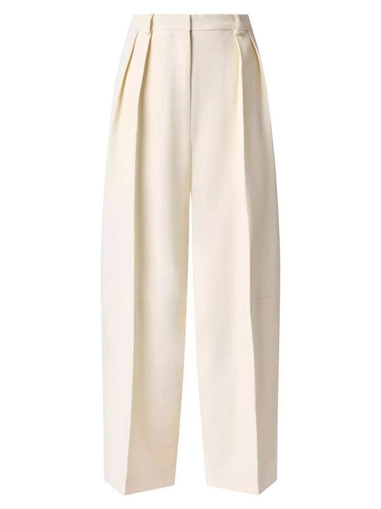 Altuzarra Dash Pleated Crepe Tapered Pants 1