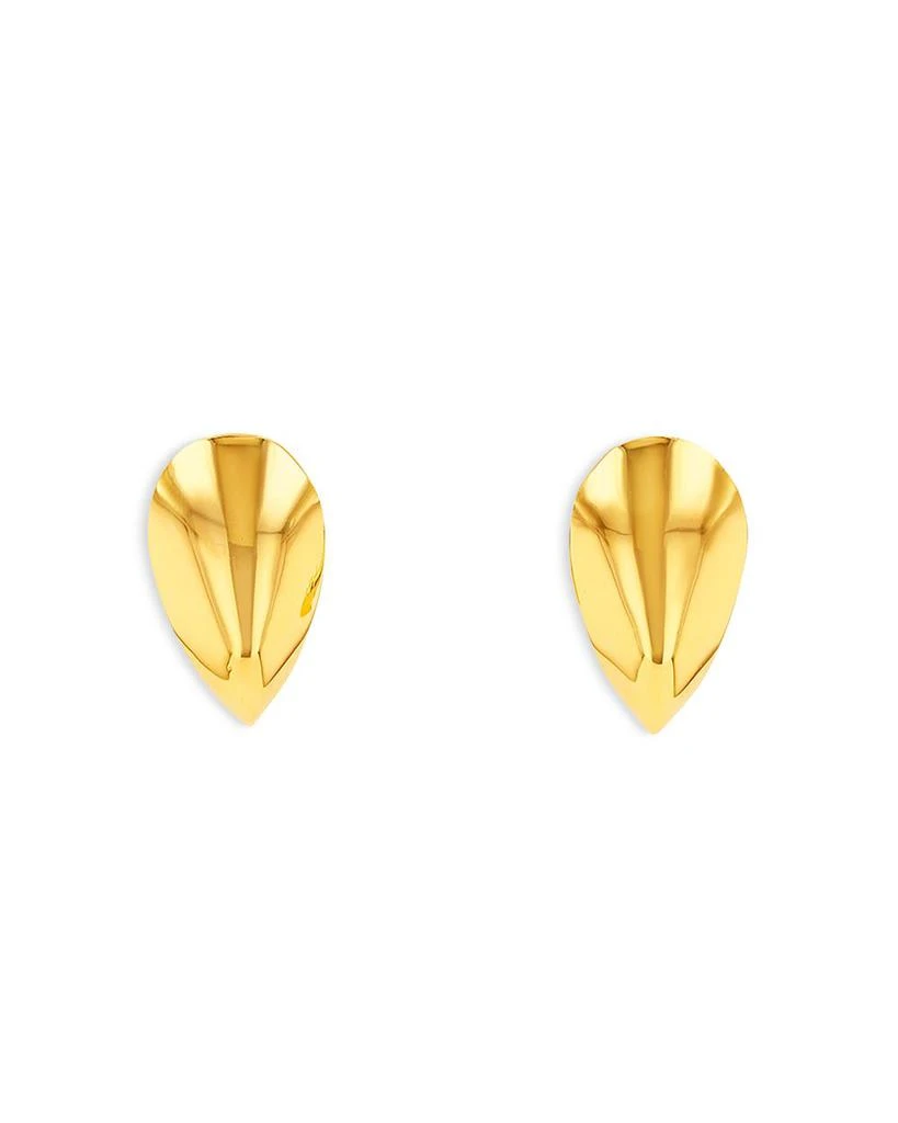 Suzanne Kalan Golden Curved Claw Stud Earrings in 18K Yellow Gold 1