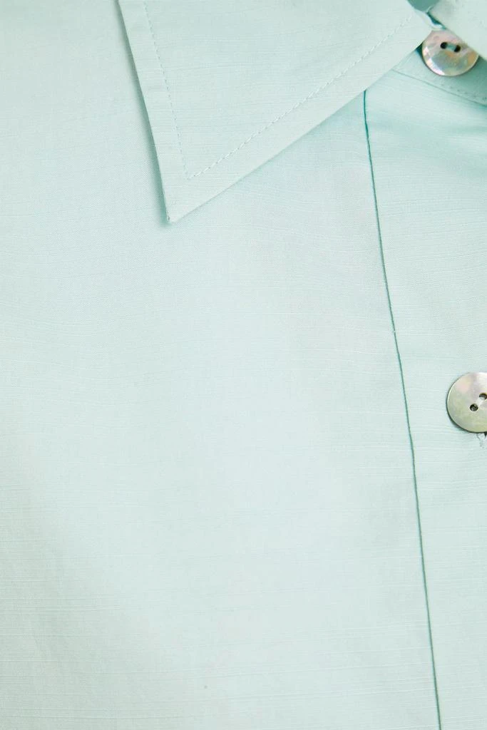 Vince Belted cotton-blend poplin shirt 4