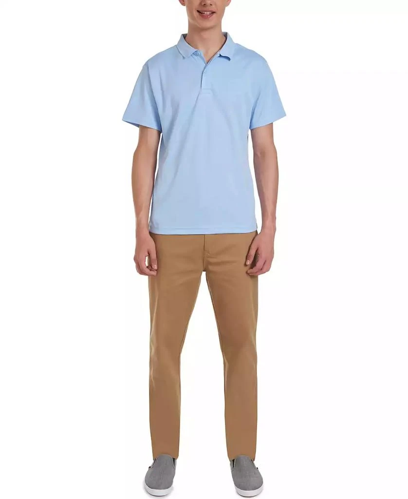 Nautica Young Men Uniform Short Sleeve Performance Stretch Polo 3
