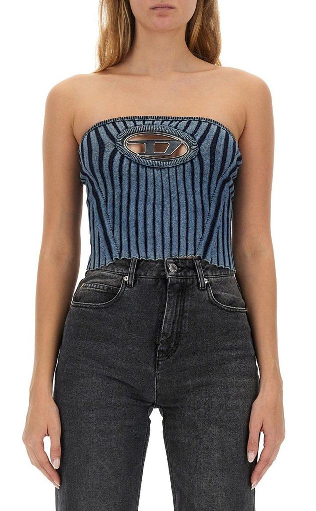 Diesel M-Clarksville Logo Plaque Bandeau Top – On Sale Now with Up
