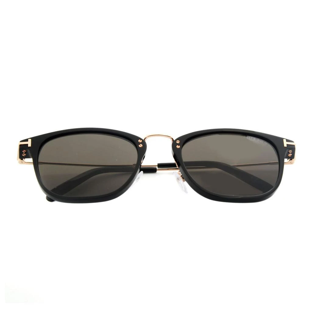Tom Ford Tom Ford Shiny Black & Smoke Geometric Sunglasses FT0672-5301A 1