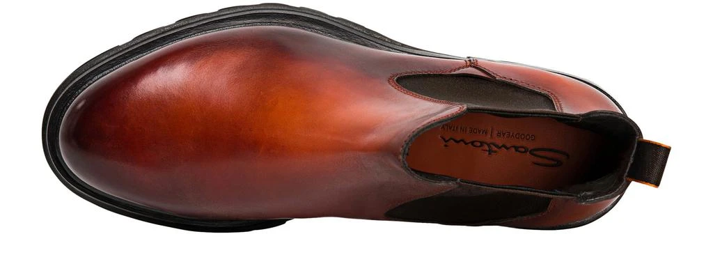 Santoni Leather chelsea boot 5