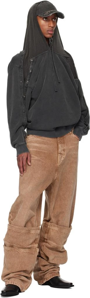 Y/Project Black Snap Insert Hoodie 5
