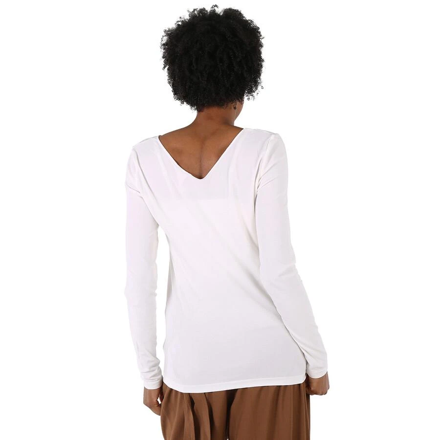 Wolford Ladies White Viscose V-neck Pullover 3