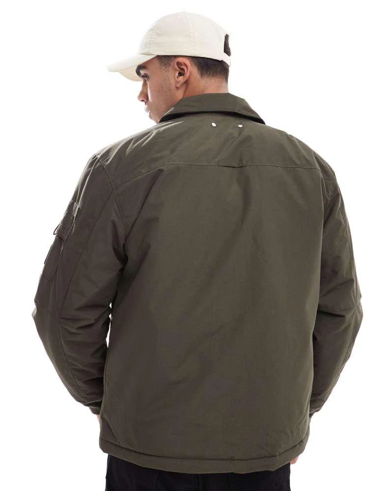 River Island River Island padded utility jacket in khaki 4