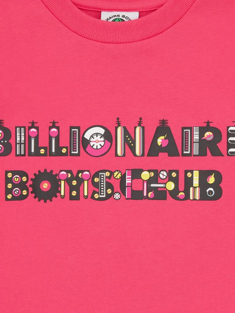 Billionaire Boys Club Billionaire Boys Club Kids Robot Text T-Shirt in Pink 3