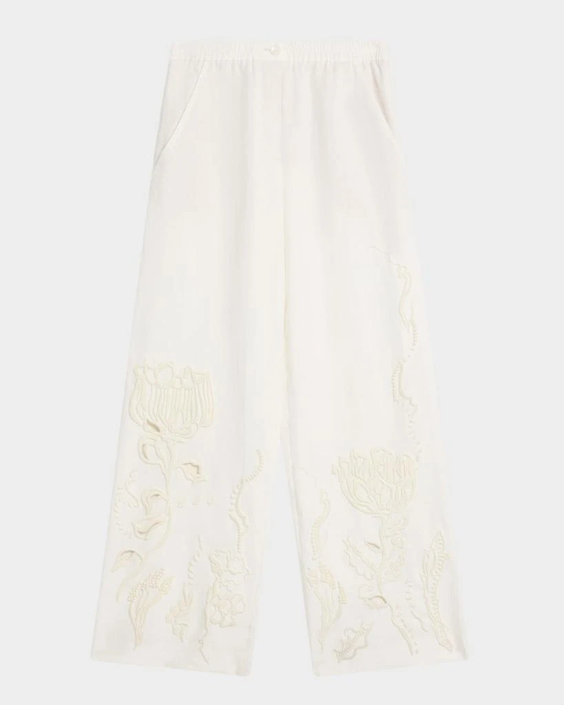 Dorothee Schumacher Embroidered Beauty Linen Pants 1