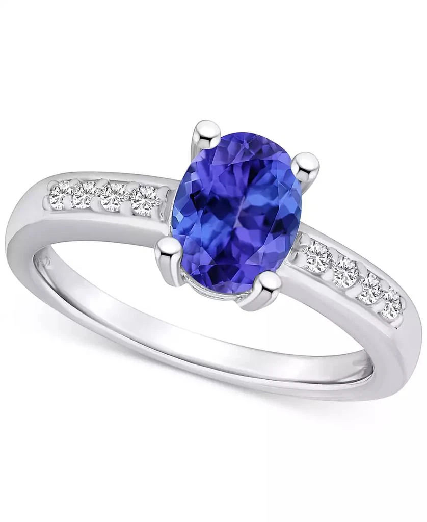 Macy's Tanzanite (1-1/4 ct. t.w.) & Diamond (1/8 ct. t.w.) Ring Set in 14k Gold 1