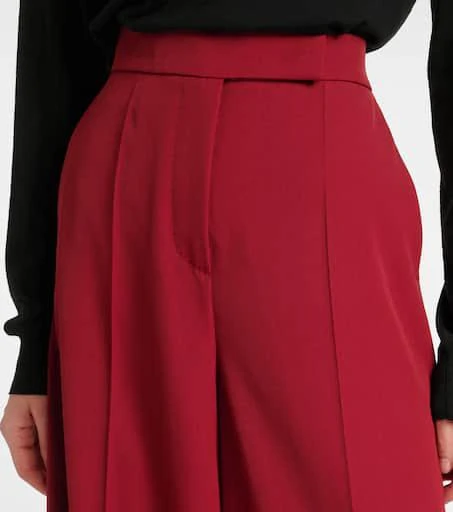 Max Mara Ninfa virgin wool gabardine palazzo pants 4