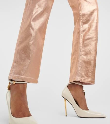 Tom Ford Metallic mid-rise boyfriend jeans 5