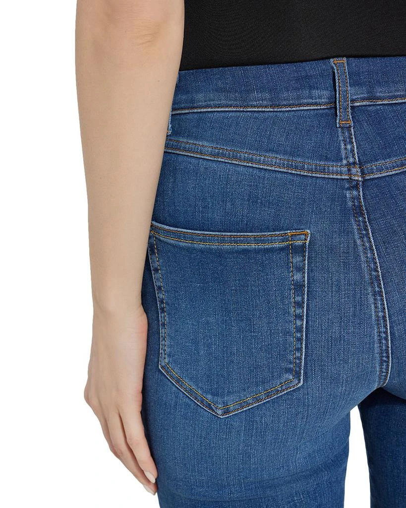 Lyssé Premium Denim Relaxed High Rise Straight Jeans in Authentic Midwash 4