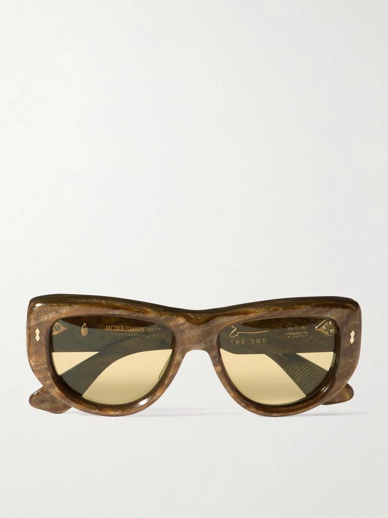 Jacques Marie Mage X Erin Wasson “the Sud” 大理石纹板材方框太阳镜 1